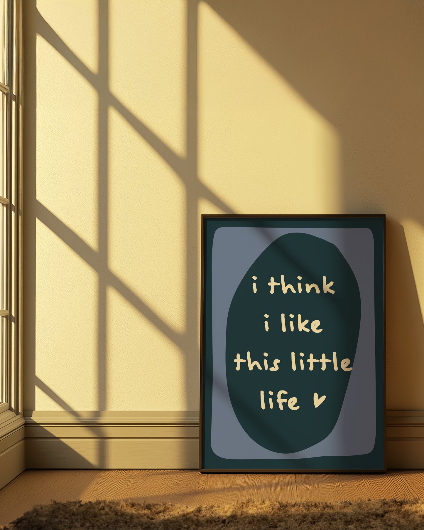 I Think I Like This Little Life | Blue | Digital Print