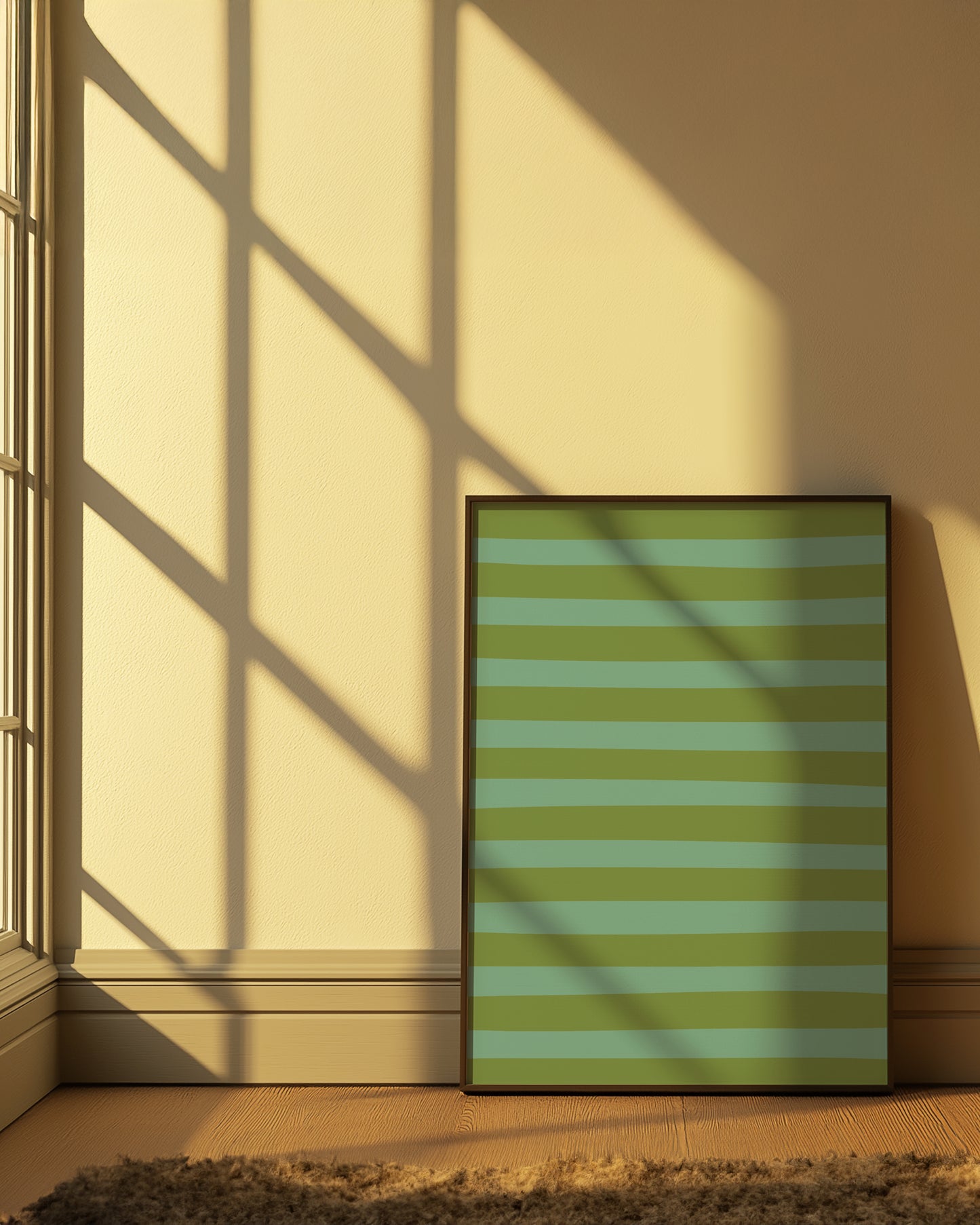 Stripes Green Blue H | Digital Print