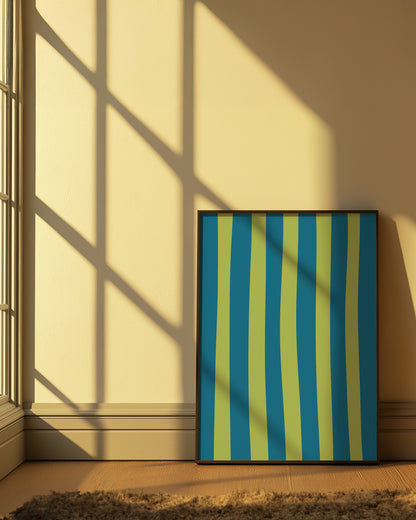 Stripes Green Blue | Digital Print