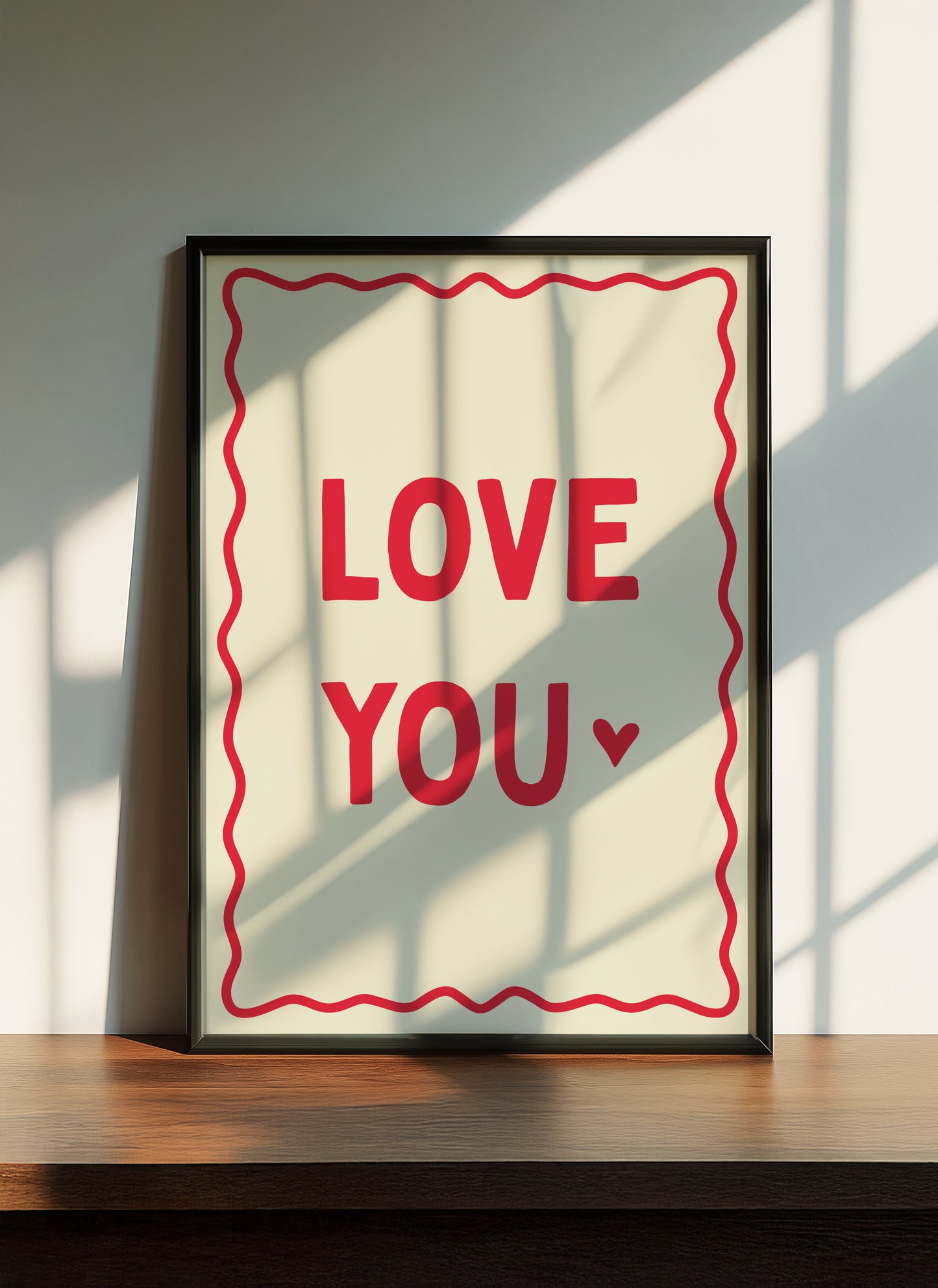 Love You | Red | Digital Print