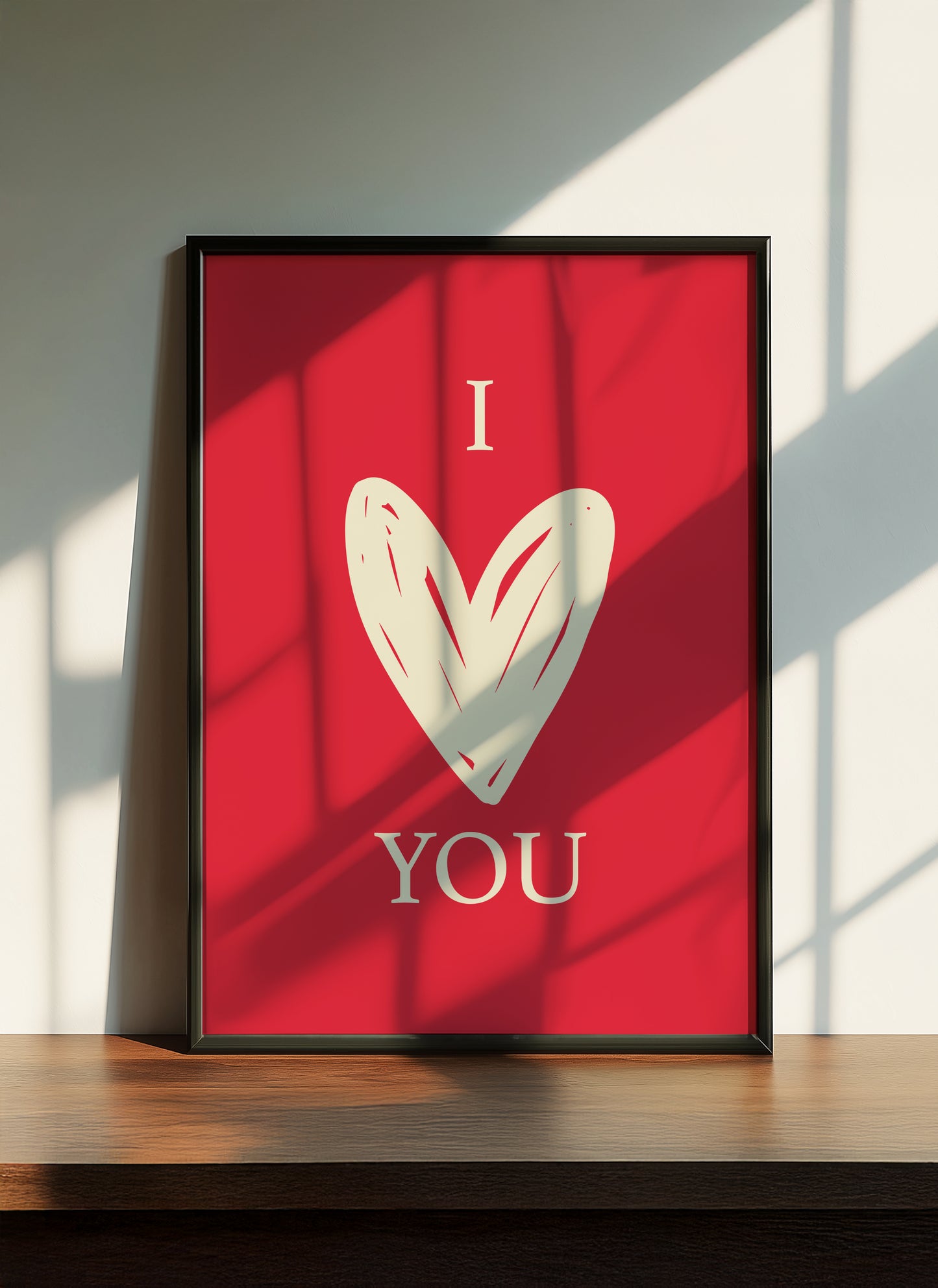 I Heart You | Red | Illustration Design | Digital Print