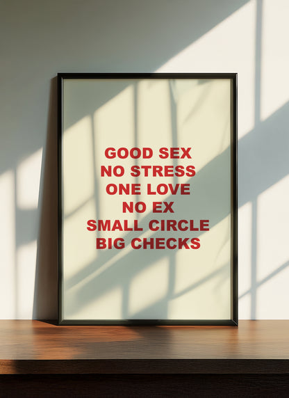 Good Sex | Red | Digital Print