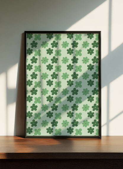 Flowers | Green | Illustration Design | Digital Print