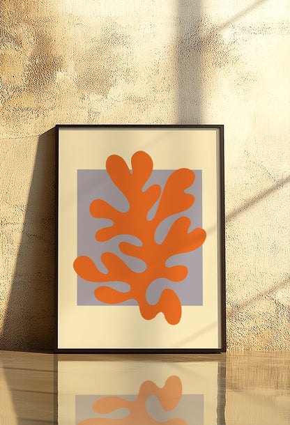 Coral | Orange Purple | Digital Print