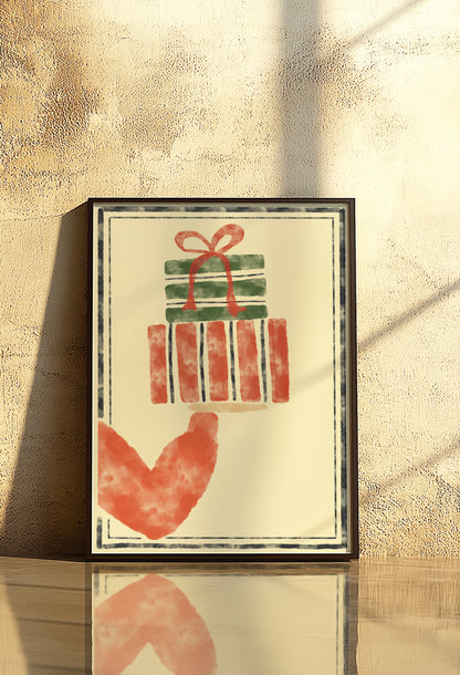 Handful Of Presents Watercolour | Digital Print