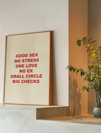 Good Sex | Red | Digital Print